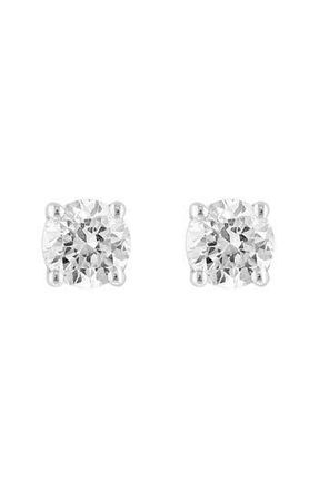 Effy 14K White Gold Lab Grown Diamond Stud Earrings in Silver at Nordstrom Rack