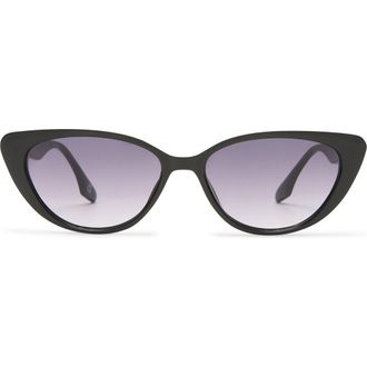 AIRE Amalthea 55mm Cat Eye Sunglasses in Black/warm Smoke Grad at Nordstrom