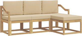 vidaXL Conjunto De Sof&aacute;s De Exterior 4 Uds. Vidaxl