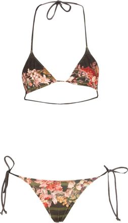 Jean Paul Gaultier Bikini a fiori - Verde
