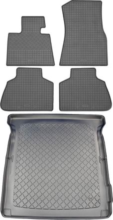 OEM Bmw X7 G07 / X7 G07 X-drive Suv (5 Puertas) Desde 03.2019 Set - Alfombrillas De Goma Para Coche + Alfombrilla Para Maletero
