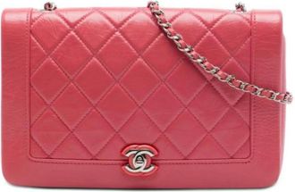 Chanel Pre-owned Bi Vintage Shoulder Bag - Dames - Vintage Schoudertas - Roze - ONE Size - Leer - Vintage