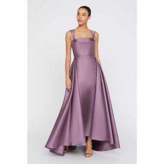 Theia Zendaya Mikado Square-Neck Gown in Chrome Lavender at Nordstrom, Size 12
