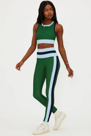 Beach Riot Mariella Colorblock Leggings In Green
