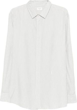 Saint Laurent Casual Shirts, male, White, Size: XL Chemise Slim