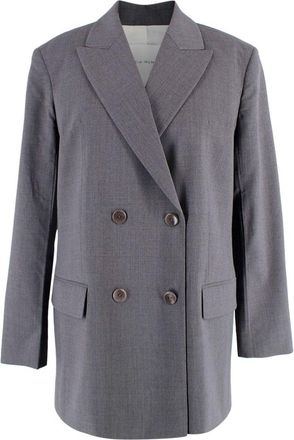 Maria McManus Grey Double Breasted Blazer Size XXS