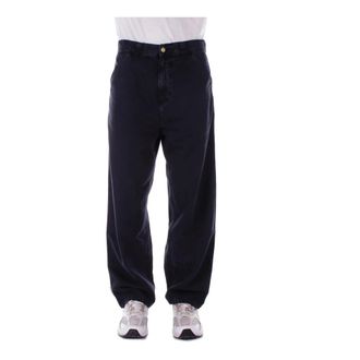 Carhartt Work in Progress Pantalones Negros con Logo y Bolsillos - Trousers - Hombre - Negro - W32