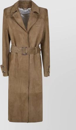 Golden Goose journey peggy trench belt long coat