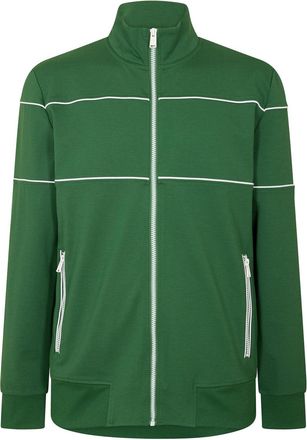 HUGO BOSS Mens Funnel Neck High Collar Long Sleeve Jersey Top in Open Green - Size X-Large