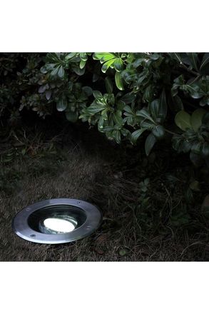 CGC Lighting Yara Silver Angled Compact Recessed Outdoor Ground Light