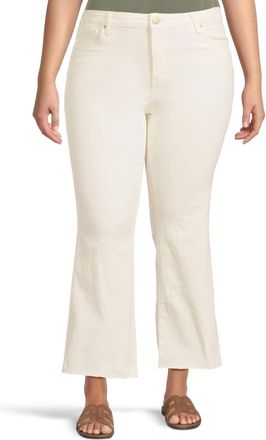 Kut from the Kloth Kelsey High Rise Ankle Flare Jeans In Ecru