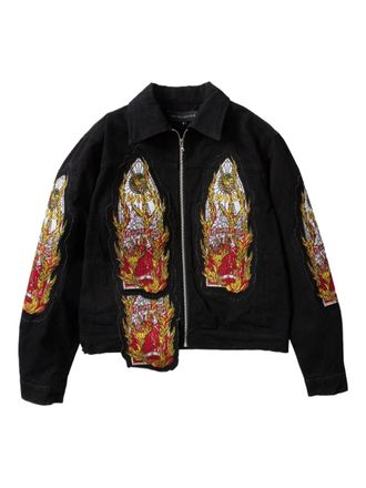 Who Decides War by Ev Bravado Flame Glass jacket - Grey