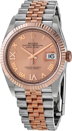 Rolex Datejust 36 Automatic Pink Diamond Dial Mens Steel and 18kt Everose Gold Jubilee Watch 126231PKRDJ