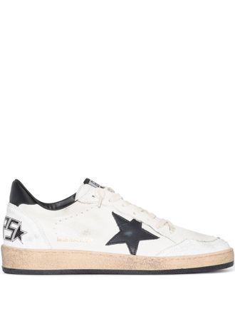 Golden Goose Ballstar Nappa Bovenleer Ster En Hak Crack Toe En Spoor