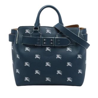 Burberry Pre-owned Vintage Satchel - Dames - Vintage Shopper - Blauw - ONE Size - Leer - Vintage