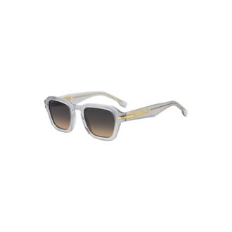 BOSS Clear-acetate sunglasses with temple stripe