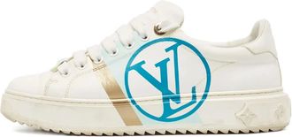 Louis Vuitton Sneakers in pelle con monogramma - Bianco