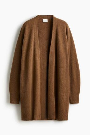 H&M Long Cardigan in Brown at Nordstrom, Size X-Small