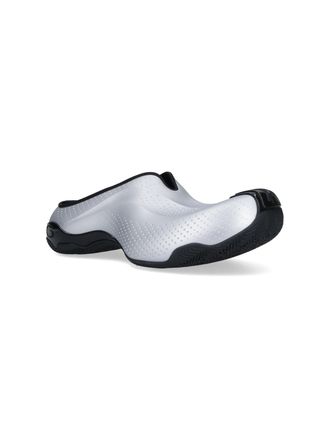 Balenciaga Mens Sneakers Silver Polyurethane