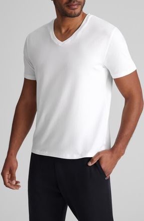 Tommy John Second Skin V-Neck T-Shirt in White at Nordstrom, Size X-Large
