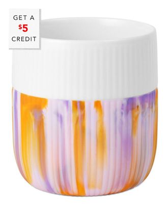 ROYAL COPENHAGEN Fluted Contrast Morning Sky Marble Mugwith $5 Credit
