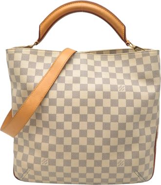 Louis Vuitton White Damier Azur Tote Bag (Pre-Owned)