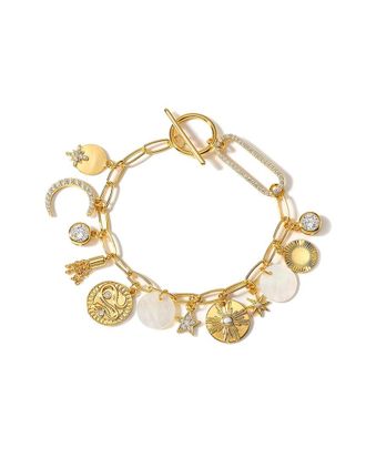 Liv Oliver 18K Plated Lucky Charm Bracelet