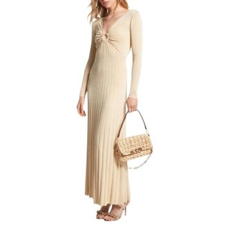 Michael Kors Kleedjes > Day Kleedjes > Maxi Kleedjes - Dames - Maxi kleedjes - Geel - L - Kleedjes