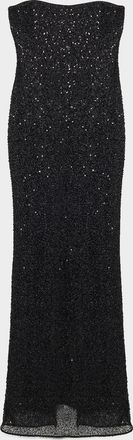 SIMKHAI Xyla Strapless Sequin Column Gown