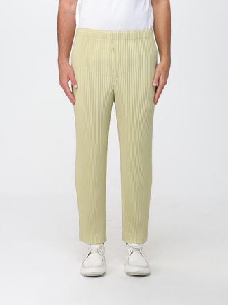 Homme Pliss&eacute; Issey Miyake Pleated Slim Fit Trousers with Elasticated Waist by Homme Pliss&eacute; Issey Miyake