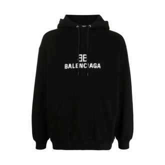 Balenciaga Heren, Sweatshirts & Hoodies, Zwart, Maat: XS Katoen