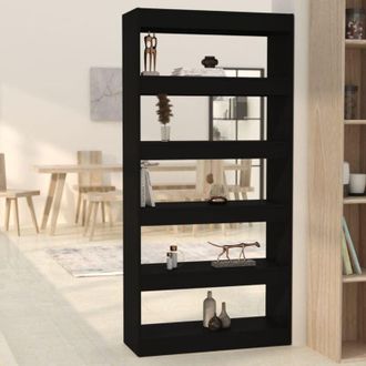 vidaXL Libreria/Divisorio Nero 80x30x166 cm in Truciolato - Vidaxl