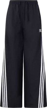 adidas (WMNS) adidas Originals Oversize Track Pants Asia Sizing Black White JJ3359