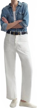 Nili Lotan Womens Whitney Cotton Pants In White