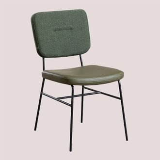 Sklum Sklum - Pack De 4 Sillas De Comedor Tapizada En Polipiel Y Acero Milih