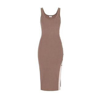 Elisabetta Franchi Dames, Jurken, Beige, Maat: M Viscose