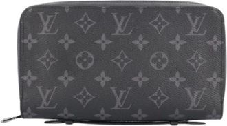 Louis Vuitton Pre-owned Clutches, male, Black, Size: ONE SIZE Pre-owned Long Wallet (bi-fold)