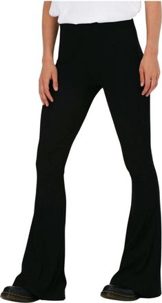Catwalk Junkie Flared Party Broek Zwart - Dames - Wijde Broeken - Zwart - M - Broeken