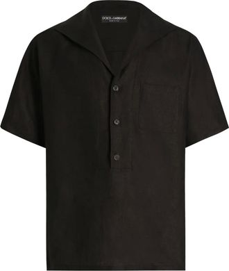Dolce & Gabbana Overhemd met matrozenkraag - Zwart