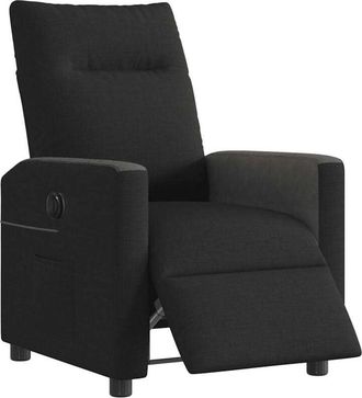 vidaXL Vidaxl - Sillón reclinable eléctrico de tela negro