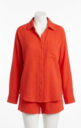 Z Supply The Perfect Airy Top In Lychee