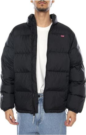 Levi's Piedmont Short Puffer Jacket - Heren - Winterjassen - Zwart - S - Leer - Jassen