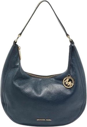 Michael Kors Pre-owned Shoulder Bags, female, Blue, Size: ONE SIZE Pre-owned Leather Shoulder Bag