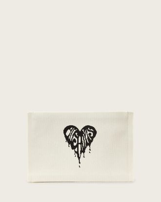 AllSaints Izzy Heart Clutch