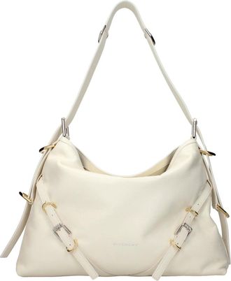Givenchy Medium Voyou schoudertas - Dames - Tassen - Beige - Maat: ONE Size Zijde