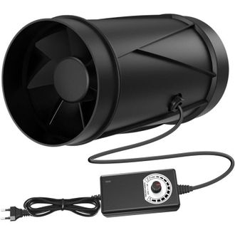 OEM Ventilador Extractor De Aire De 100 Mm, 7 W, 221 M&sup3;/h Con Controlador De Velocidad Variable Para S&oacute;tano Y Garaje