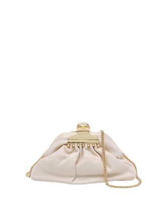 Marc Jacobs Beige The Small Claw Clip Clutch