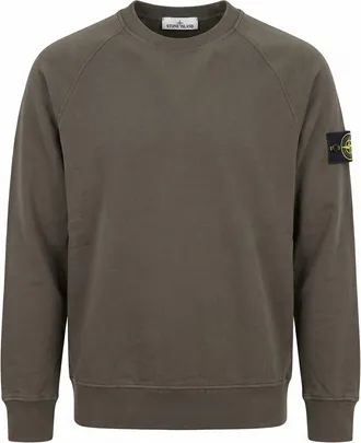 Stone Island Organic Cotton Fleece Sweatshirt