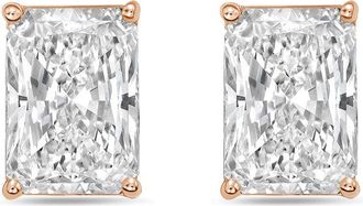 Diana M. Jewels 14Kt Rose Gold 3.00 cts Lab Grown Radiant Cut Diamond Studs