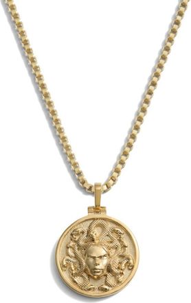 Awe Inspired Mini Goddess Pendant Necklace in 14K Gold Vermeil at Nordstrom